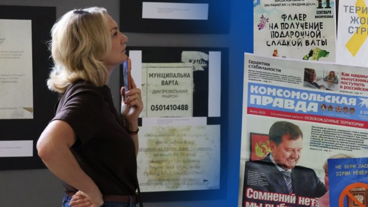 Квиток до «русского мира»: у Запоріжжі відкрили виставку про спротив Мелітополя, Херсона та інших окупованих міст. Що показують