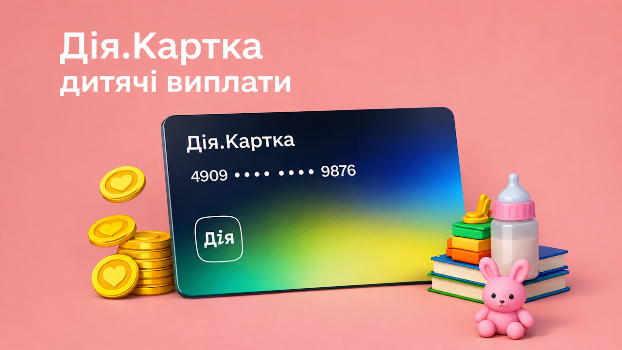 &laquo;Дія.Картка&raquo; стала доступна для &laquo;дитячих&raquo; виплат: як відкрити рахунок &laquo;Турбота про дитину&raquo;